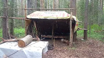 ШАЛАШ  В  ЛЕСУ 2. ЛЫСЬВА.