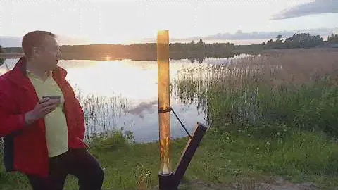 Уличный пеллетный обогреватель Релакс видео