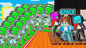 НА ДОМ ТВ ВУМЕН НАПАЛИ ЗОМБИ ТВ ВУМЕН В МАЙНКРАФТ! КРАСЯ TV WOMAN MINECRAFT