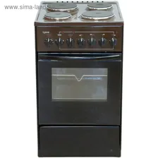 Плита "Лысьва" ЭП 43р3, электрическая, 4 конфорки, 60 л, эмаль, гриль, коричневая
