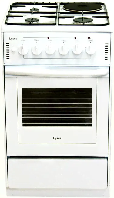 Газовая плита ЛЫСЬВА ЭГ-1/3г01-2у белая