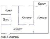 Продам двухкомнатную квартиру 49.5 м² этаж 5/5 город Лысьва улица Чайковского 6 Лысьвенский городской округ