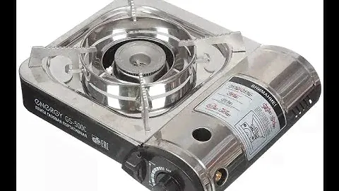 Плита газовая ENERGY GS-500C, обзор в гараже.